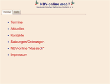 Tablet Screenshot of nbv-online.de